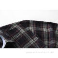 Men's Spring Autumn Brushed Plaid Long Sleeved Shirt